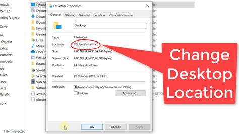 How To Change Desktop Location In Windows Youtube