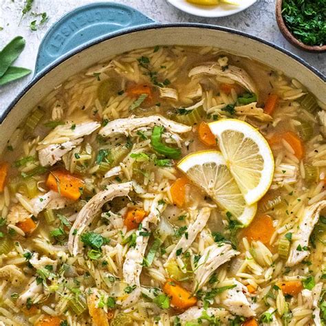 Lemon Chicken Orzo Soup Jessica Gavin