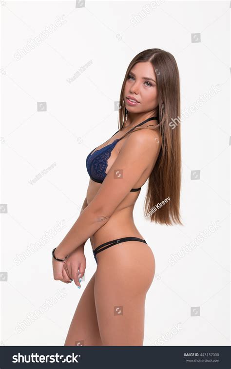 Sexy Woman Black Lingerie On White Stock Photo Shutterstock