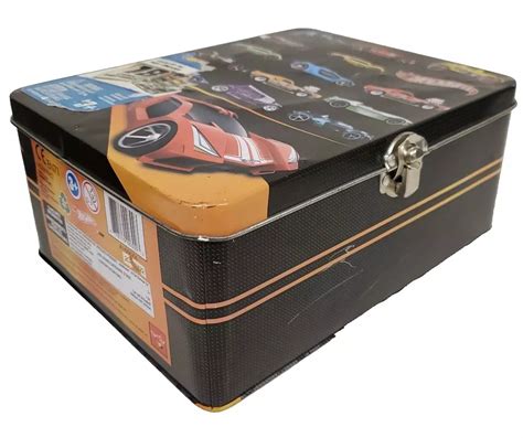 Hot Wheels 18 Car Storage Tin Carrying Case For 1 64 Scale Vehicles Pre Owned Property Room