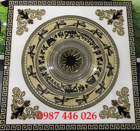 Gạch trống đồng trang trí chiếu nghỉ cầu thang 80x80cm