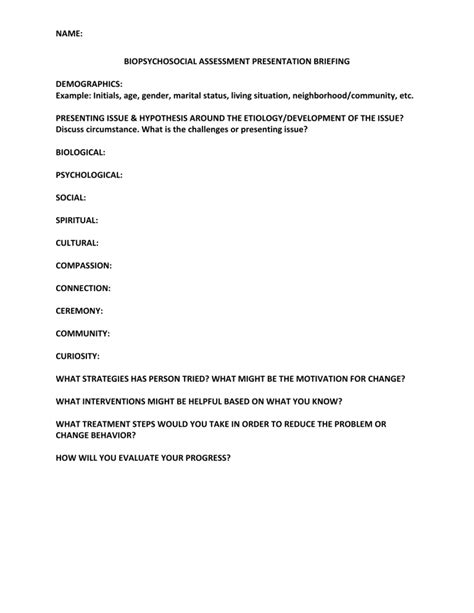 Case Conceptualization And Treatment Planning Briefing Assignment