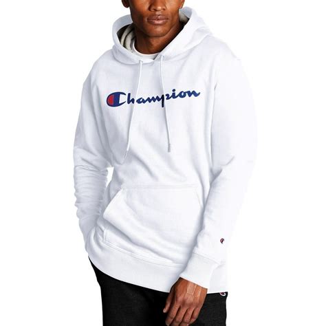 Champion Champion Mens Powerblend Graphic Fleece Pullover Hoodie Up