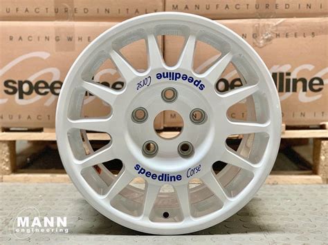 White Speedline Type 2118 Gravel Rally Wheel 15x7 5x1143 Et49