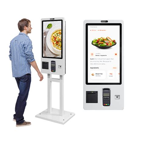 Self Ordering Kiosk Inch Kfc Mcdonalds Fast Food Checkout