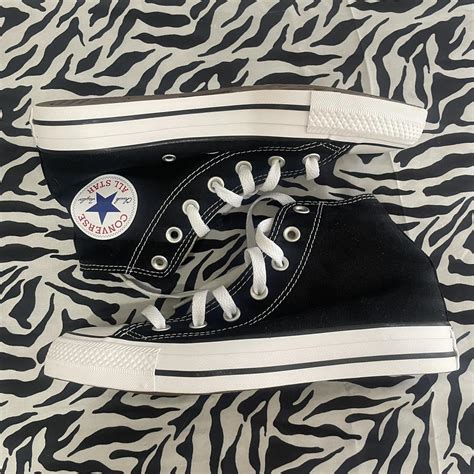 CONVERSE black high tops ♡ brand new & comes with... - Depop