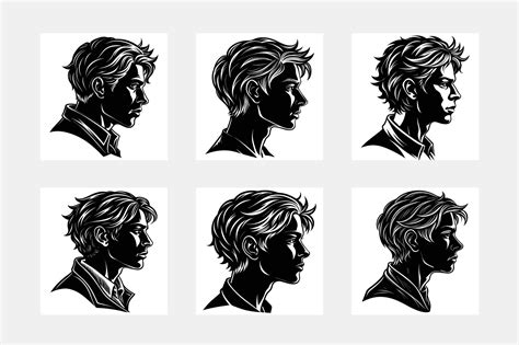 Human profile silhouette 47883823 Vector Art at Vecteezy