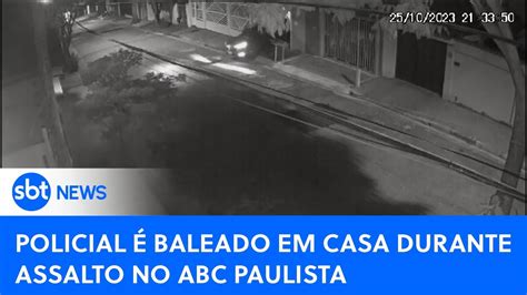 Policial civil é baleado dentro de casa durante assalto no ABC Paulista