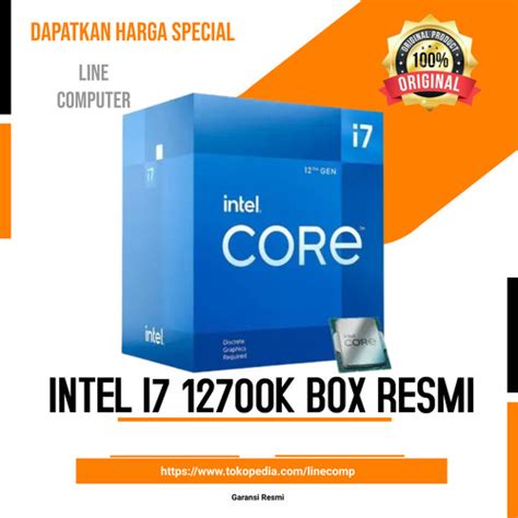 Promo Processor Intel Core I7 12700k Box Alder Lake Socket Lga 1700