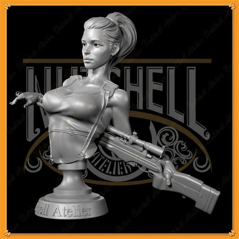 3D Printable Nutshell Atelier Assassin 01 Bust NSFW By Nutshell Atelier