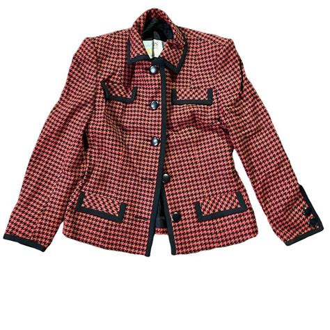 Aquascutum Women S Red And Black Suit Depop