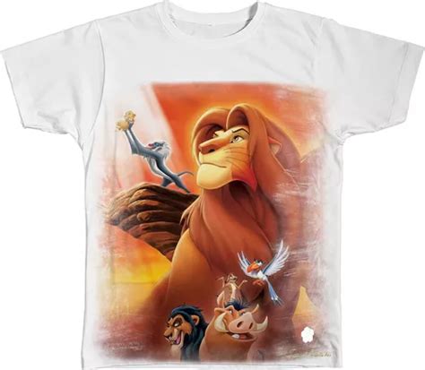 Camisa Camiseta O Rei Leão Timão Pumba Simba Festa Tema 03