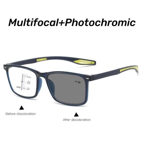 Lunettes De Lecture Multifocales Photochromiques Progressives 3 En 1