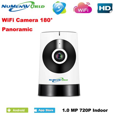 180 Degree Panoramic Fish Eye Lens IP Camera Wifi Wireless Night ...