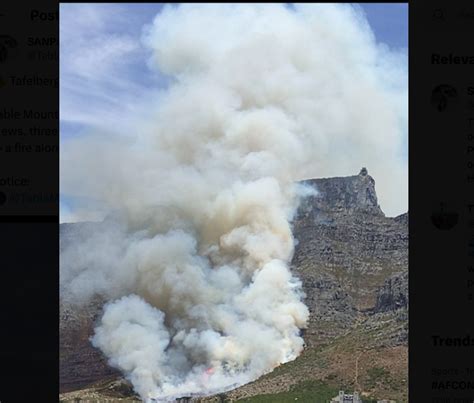 Firefighters Contain Table Mountain Blaze