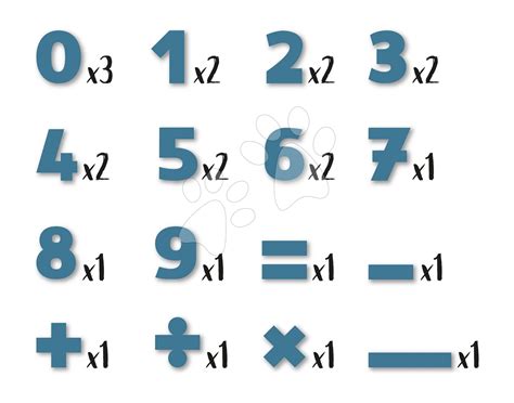 Magnetni Brojevi I Znakovi 48 Kom Numbers Smoby