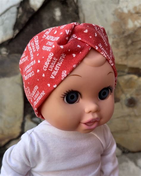 Preemie Valentine NICU Mom And Baby Valentine Twisted Headbands Set