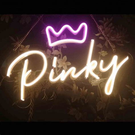 Custom Name With Crown Led Neon Sign Decorative Lights Wall Etsy