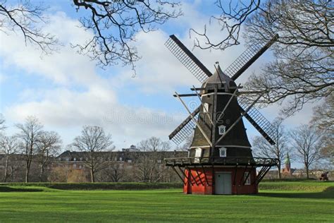 Windmill at Kastellet, Copenhagen, Denmark Stock Image - Image of ...