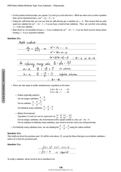 Vce Maths Methods Units Topic Tests Atar Notes