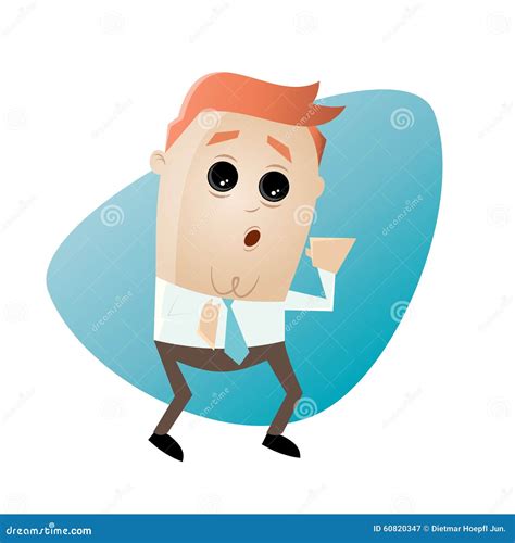 Funny Business Man is Whispering Stock Vector - Illustration of secret, business: 60820347