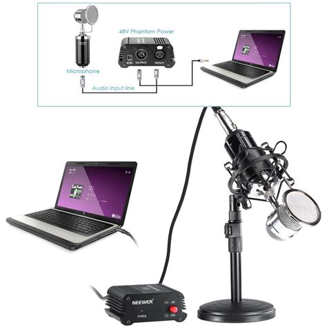 Neewer Nw Microphone Kit Microphone With Iron Desk Stand