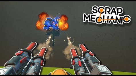 Wall Riding Spud Gun Turret Dodging Challenge Scrap Mechanic