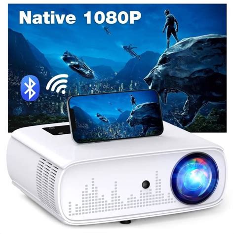 Vidéoprojecteur 9000 Lux 5G Wifi Projecteur 1080P Natif