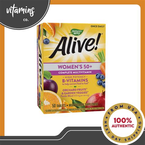 Natures Way Alive Womens 50 Complete Multivitamin With Orchard Fruit