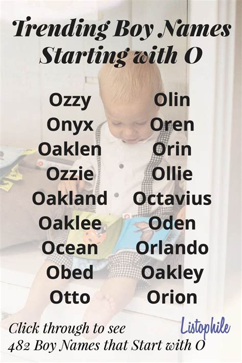 Boy Names That Start With O Artofit