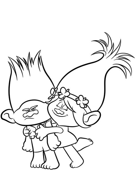 30 Printable Trolls Movie Coloring Pages