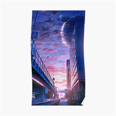 "Anime Aesthetic City" Poster for Sale by kittiescuties | Redbubble