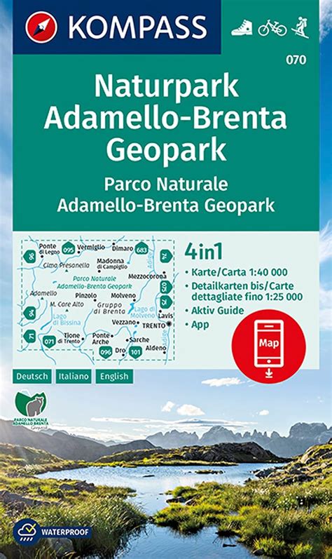 Amazon It Carta Escursionistica N Parco Naturale Adamello