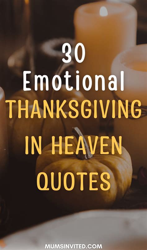 Thanksgiving Quotes For Loved Ones In Heaven