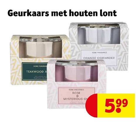 Geurkaars Met Houten Lont Aanbieding Bij Kruidvat