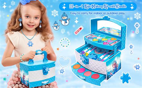 Amazon.com: Toys for Girls,Real Kids-Makeup-Kit-for-Girl,Washable ...