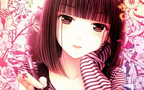 Girl Anime Illustration Hd Wallpaper Wallpaper Flare