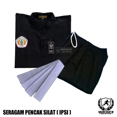 Jual Sragam Pencak Silat Standar Pemula IPSI Baju Seragam Silat Siswa