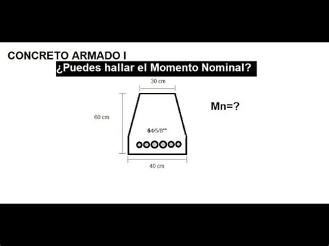 Concreto Armado I C Mo Calcular Momentos Nominales En Una Secci N No