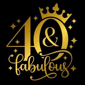 40 Y fabuloso Svg Png 40 cumpleaños Svg cuarenta cumpleaños Etsy México