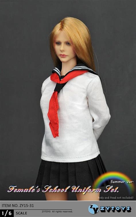 Girl School Uniform Clothing Set For Phicen Hot Toys Jiaou Female Figure Ebay