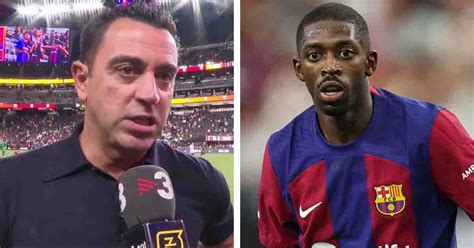 Révélé les derniers mots de Dembele à Xavi avant son transfert au