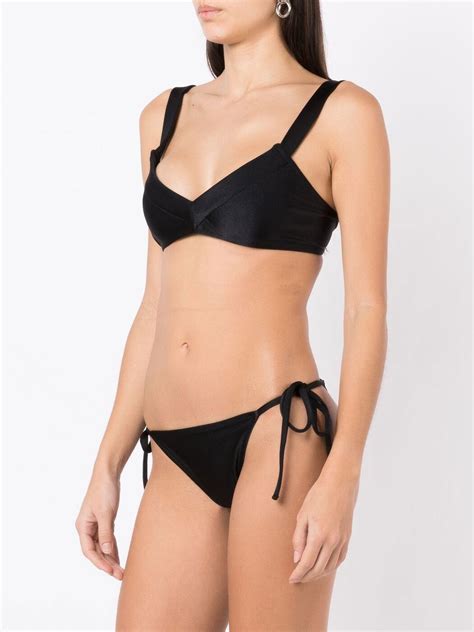 Andrea Bogosian Side Tie Bikini Set Farfetch