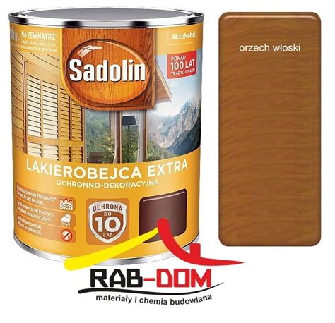 Sadolin Extra L Lakierobejca Orzech W Oski Rab Dom