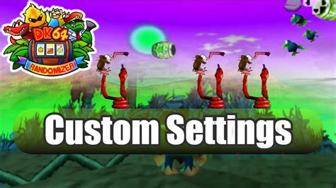 Donkey Kong Randomizer Custom Location Settings Youtube