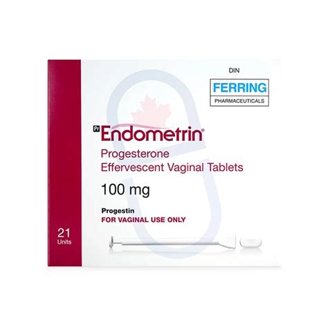 Order Endometrin 100mg Vaginal Suppositories Pack Of 21 For Hormonal