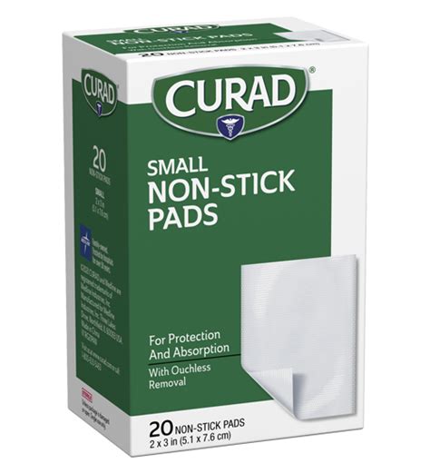 Small Non Stick Pads 2 X 3 10 Count Curad Bandages Official Site