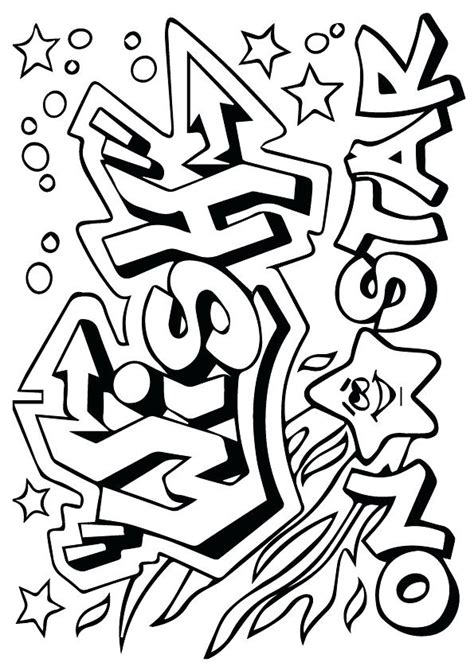 Swag Graffiti Coloring Pages At Free Printable