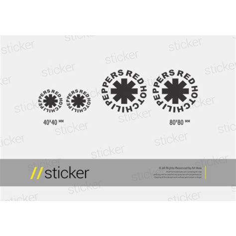 Jual Stiker Cutting Sticker Red Hot Chili Peppers Music Freee Custom Desain Shopee Indonesia