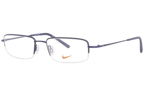 Nike Eyeglasses Frame Men's 8179 410 Satin Navy 55-19-140 | EyeSpecs.com